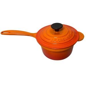 Le Creuset Flame Orange Small Sauce Pan 7" Wide